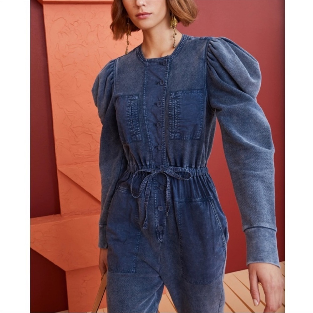 Ulla Johnson Sadie Jumpsuit in Indigo Acid